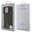 Guess Husa PU 4G Small Metal Logo MagSafe iPhone 16 Pro Max Maro