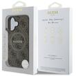 Guess Husa PU Leather 4G Colored Ring MagSafe iPhone 16 Plus Maro