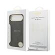 Guess Husa PU Leather 4G Gold Frame MagSafe iPhone Air Negru