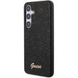 Guess Husa TPU Glitter Flakes Metal Logo Samsung Galaxy S24 Plus Negru