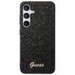 Guess Husa TPU Glitter Flakes Metal Logo Samsung Galaxy S24 Plus Negru