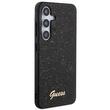 Guess Husa TPU Glitter Flakes Metal Logo Samsung Galaxy S24 Plus Negru