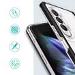 Lemontti Husa Silicon 3in1 Samsung Galaxy Z Fold4 Transparent cu rama neagra