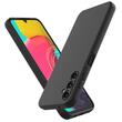Lemontti Husa Silicon Soft Slim Samsung Galaxy A14 5G, material mat si fin, captusit cu microfibra, Negru
