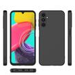 Lemontti Husa Silicon Soft Slim Samsung Galaxy A14 5G, material mat si fin, captusit cu microfibra, Negru