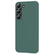 Lemontti Husa Silicon Soft Slim Samsung Galaxy S23, material mat si fin, captusit cu microfibra, Verde
