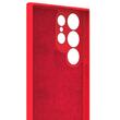 Lemontti Husa Silicon Soft Slim Samsung Galaxy S23 Ultra, material mat si fin, captusit cu microfibra, Rosu