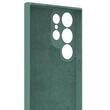 Lemontti Husa Silicon Soft Slim Samsung Galaxy S23 Ultra, material mat si fin, captusit cu microfibra, Verde