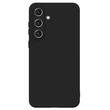Lemontti Husa Silicon Soft Slim Samsung Galaxy S25 FE Negru (material mat si fin, captusit cu microfibra)