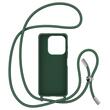 Lemontti Husa Silicon cu Snur Xiaomi Redmi 12C Verde (protectie 360°, material fin, captusit cu microfibra)