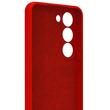 Lemontti Husa Silicon Soft Slim Samsung Galaxy S23, material mat si fin, captusit cu microfibra, Rosu