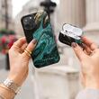Husa iPhone 13 Pro Burga Dual Layer Emerald Pool