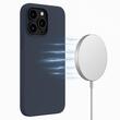 Husa iPhone 14 Pro Max Lemontti Liquid Silicon MagCharge Dark Blue