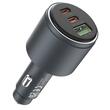 Devia Incarcator Auto Extreme Speed Fast Charger 116W 1 x USB-A + 2 x Type-C, Gri