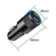 Lemontti Incarcator Auto Super Fast Charge 60W 2 porturi PD Type-C x 30W Negru