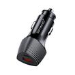 Lemontti Incarcator Auto Super Fast Charge 48W 2 porturi PD Type-C 30W + USB-A QC 3.0 Negru