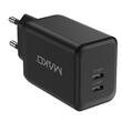 Mako Incarcator Retea Quick Charge 45W GaN2, 2x Type-C, EU, Black