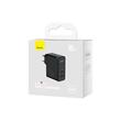 Baseus Set Incarcator Retea GaN5 Pro Dual Port Fast Charger PD3.0, QC4.0, 100W, AFC+ Cablu Type-c la Type-c,1m Negru