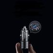 Usams Incarcator Auto Mini US-CC175 Dual port USB si Type-C, Fast Charge, 45W, Transparent / Negru
