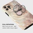 Burga Inel pentru telefon Gunmetal Peachy Gold