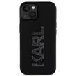 Karl Lagerfeld Husa 3D Rubber Glitter Logo Karl iPhone 15 Negru