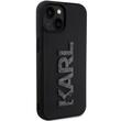 Karl Lagerfeld Husa 3D Rubber Glitter Logo Karl iPhone 15 Negru