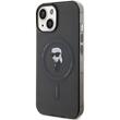 Karl Lagerfeld Husa Ikonik MagSafe iPhone 15 Negru