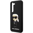 Karl Lagerfeld Husa Liquid Silicone Ikonik Samsung Galaxy S23 Negru