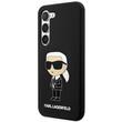 Karl Lagerfeld Husa Liquid Silicone Ikonik Samsung Galaxy S23 Plus Negru