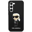 Karl Lagerfeld Husa Liquid Silicone Ikonik Samsung Galaxy S23 Plus Negru
