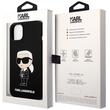 Karl Lagerfeld Husa Liquid Silicone Ikonik iPhone 15 Negru
