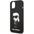 Karl Lagerfeld Husa Liquid Silicone Ikonik iPhone 15 Plus Negru