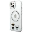 Karl Lagerfeld Husa MagSafe Karl & Choupette iPhone 14 Plus Transparent