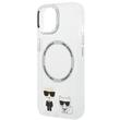 Karl Lagerfeld Husa MagSafe Karl & Choupette iPhone 14 Plus Transparent