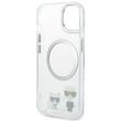 Karl Lagerfeld Husa MagSafe Karl & Choupette iPhone 14 Plus Transparent