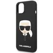 Karl Lagerfeld Husa MagSafe Liquid Silicone Karl Head iPhone 14 Plus Negru