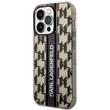 Karl Lagerfeld Husa Monogram Vertical Stripe iPhone 14 Pro Max Negru