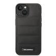 Karl Lagerfeld Husa Quilted Puffy Metal Logo iPhone 15 Negru