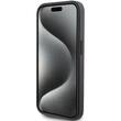 Karl Lagerfeld Husa Saffiano Card Slot Metal Karl&Choupette iPhone 15 Pro Negru