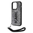 Karl Lagerfeld Husa Sequins Reversible iPhone 15 Pro Max Negru / Argintiu
