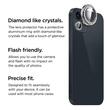 La Lumiere Folie Sticla Camera Diamond Lens iPhone 14 / 14 Plus Argintiu