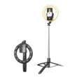 Usams Lampa circulara Light Ring cu trepied si suport telefon inclus, Negru