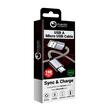 Cablu MicroUSB Lemontti USB Gri 1.5m (impletitura textila)