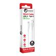 Lemontti Cablu Wind Fast Charge USB-A la Type-C, 0.5m, Alb