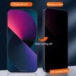 Folie iPhone 12 Pro Max Lemontti Sticla Privacy Full Fit Black