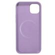 Lemontti Husa Liquid Silicon MagCharge iPhone 14 Mov (protectie 360°, material fin, captusit cu microfibra)