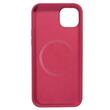 Lemontti Husa Liquid Silicon MagCharge iPhone 14 Plus Roze (protectie 360°, material fin, captusit cu microfibra)