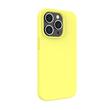 Lemontti Husa Liquid Silicon MagCharge iPhone 14 Pro Galben (protectie 360°, material fin, captusit cu microfibra)