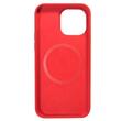 Lemontti Husa Liquid Silicon MagCharge iPhone 14 Pro Rosu (protectie 360°, material fin, captusit cu microfibra)