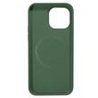 Lemontti Husa Liquid Silicon MagCharge iPhone 14 Pro Verde (protectie 360°, material fin, captusit cu microfibra)